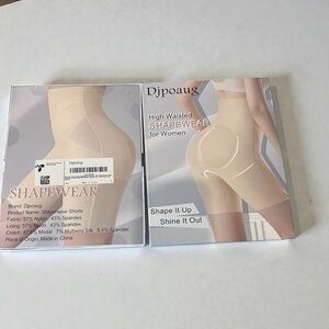 Djpoaug High-Waisted Butt Lifting Shapewear Shorts – Women’s Size M, Nude, NWT